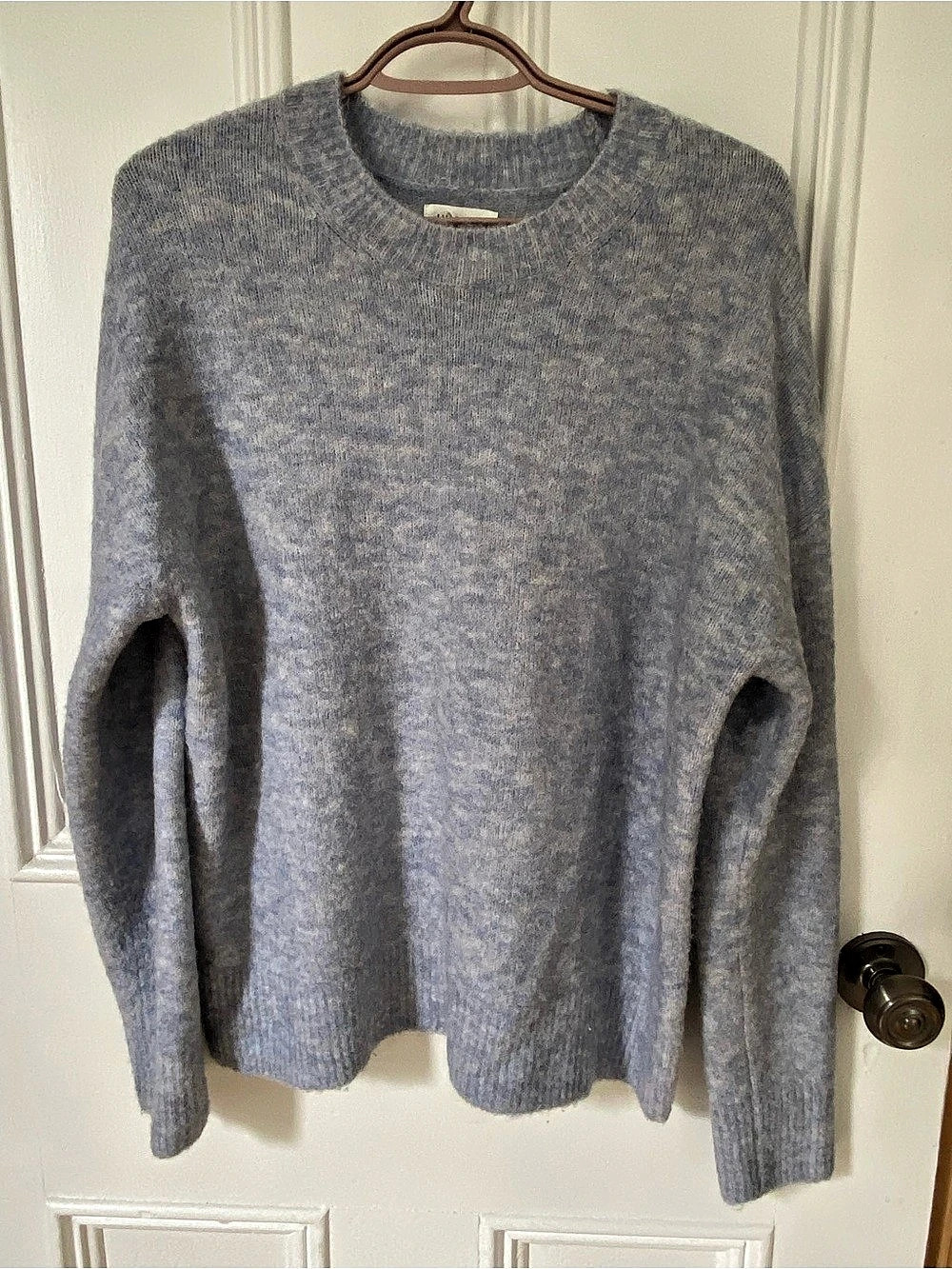 Hudson North Blue Crew Neck Sweater Size Large Like New